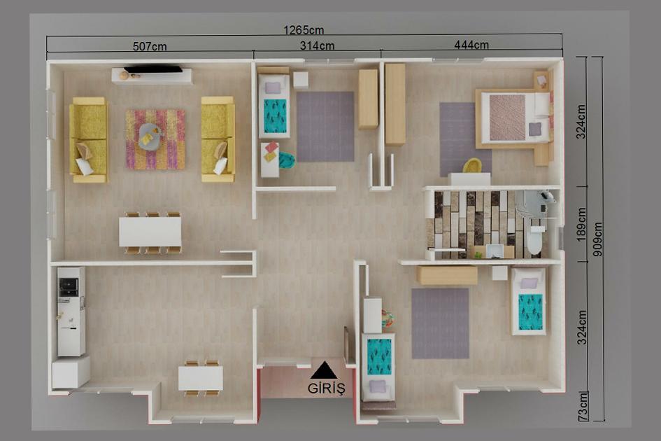Kayseri Prefabrik 110 mt - Görsel 3