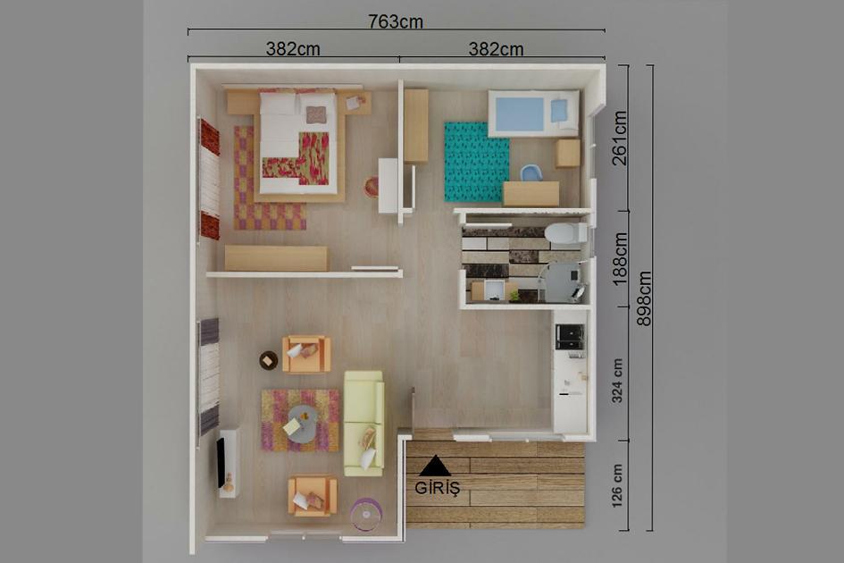 Kayseri Prefabrik 68 mt - Görsel 2