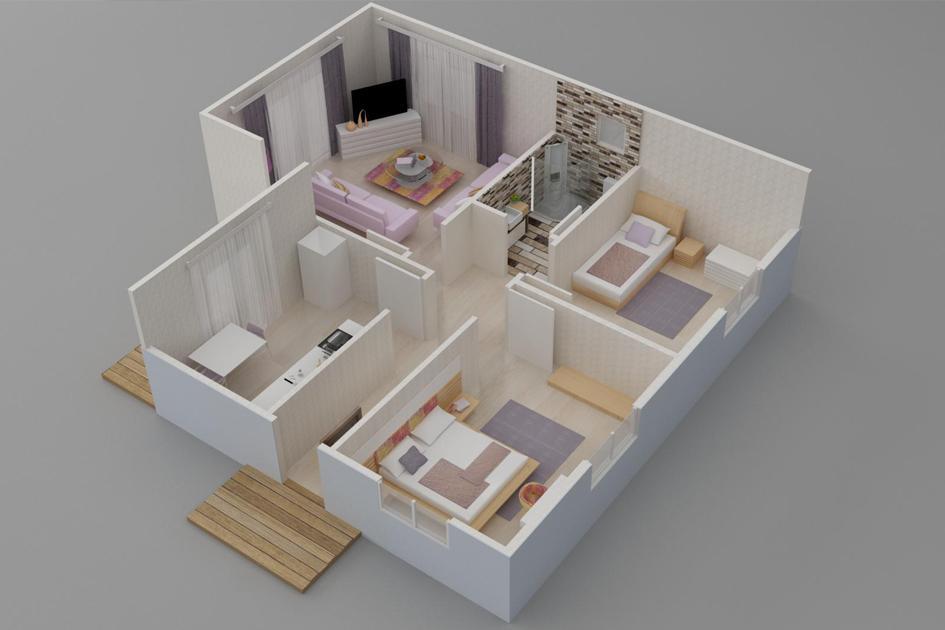 Kayseri Prefabrik 77 mt - Görsel 3