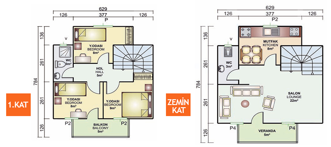 Kayseri Anahtar Teslim Prefabrik 86 mt - Görsel 3