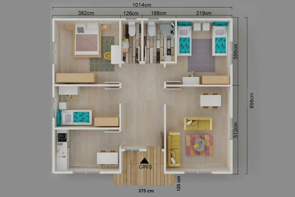 Kayseri Prefabrik 98 mt - Görsel 2